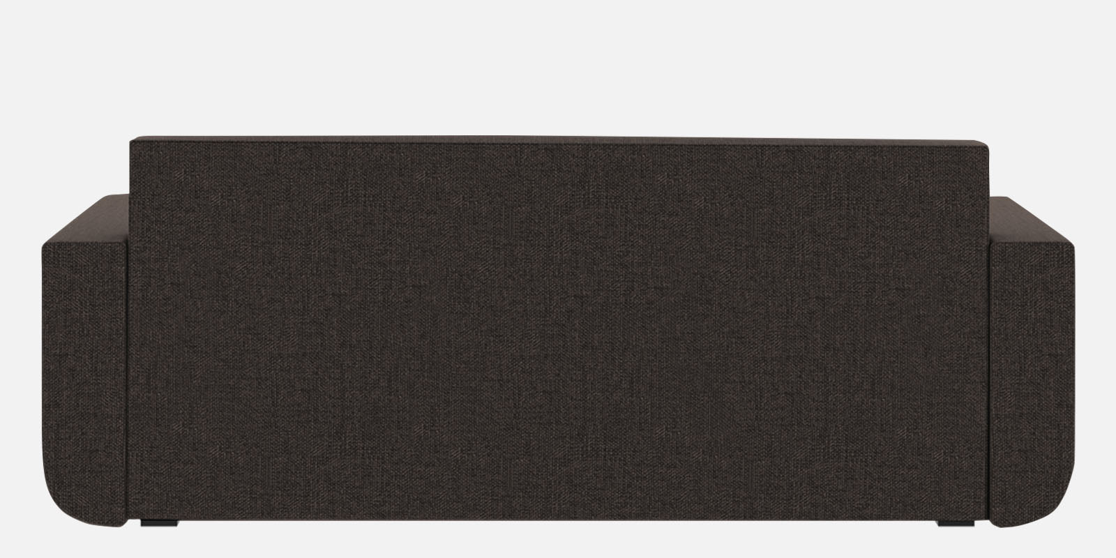 Grace Fabric 3 Seater Pull Out Sofa Cum Bed In Dark Brown Colour With Storage - Febonic Living