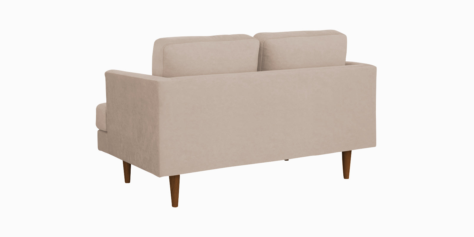 Motra Velvet 2 Seater Sofa In Camel Beige Colour - Febonic Living