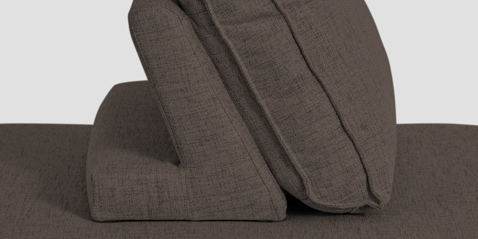 Hiver Fabric Day Bed Sofa In Caspa Brown Colour With Back Rest - Febonic Living