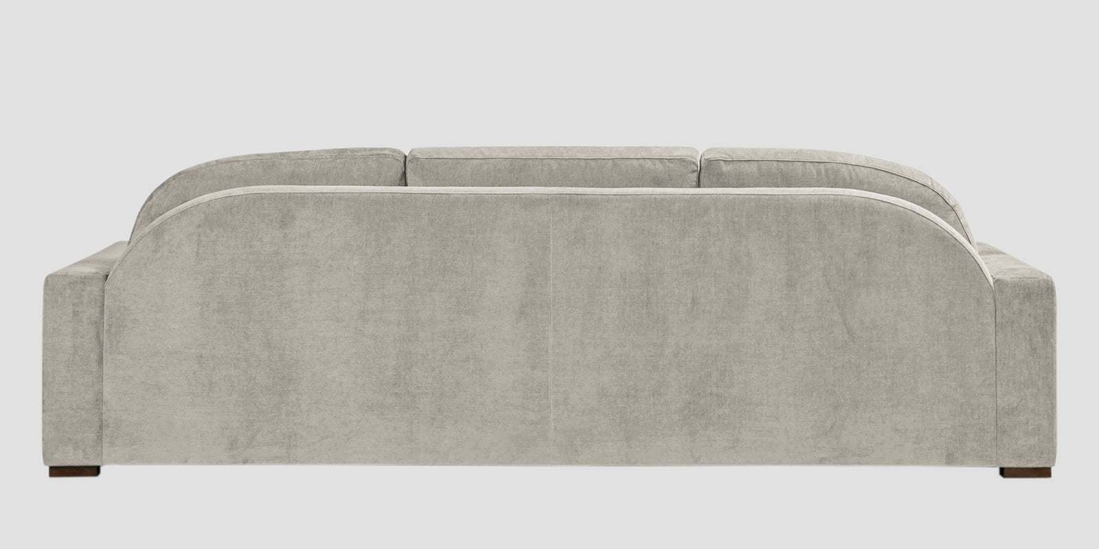 Dara Fabric 3 Seater Sofa In Ash Grey Colour - Febonic Living