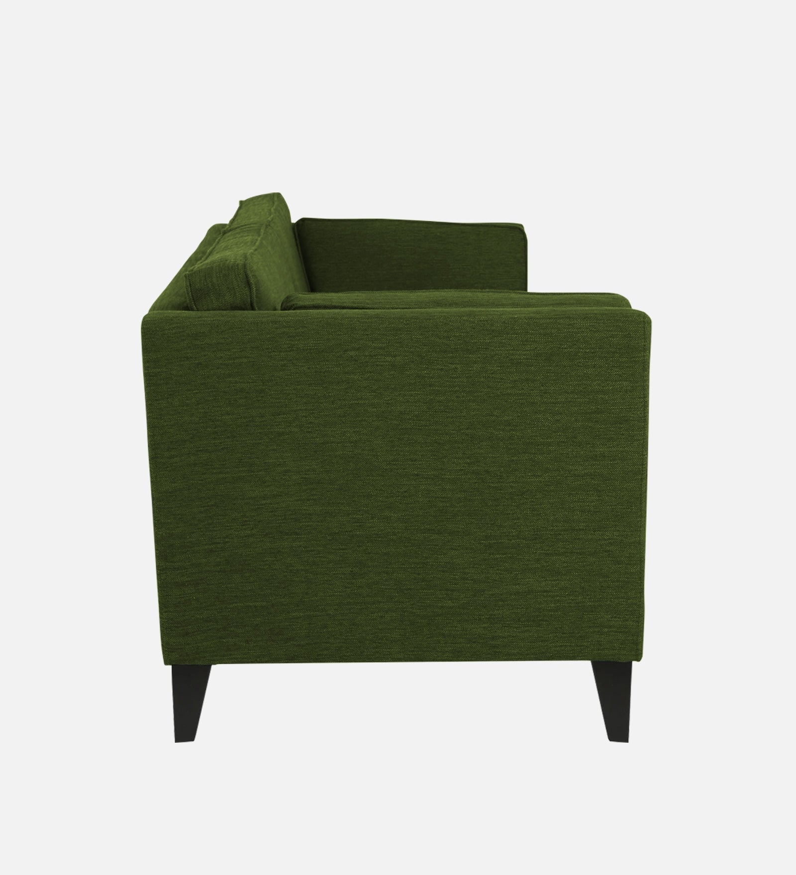 Nigar Fabric 1 Seater Sofa in Olive Green Colour