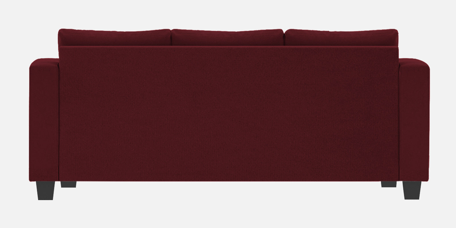 Nabi Fabric 3 Seater Sofa In Blood Maroon Colour - Febonic Living