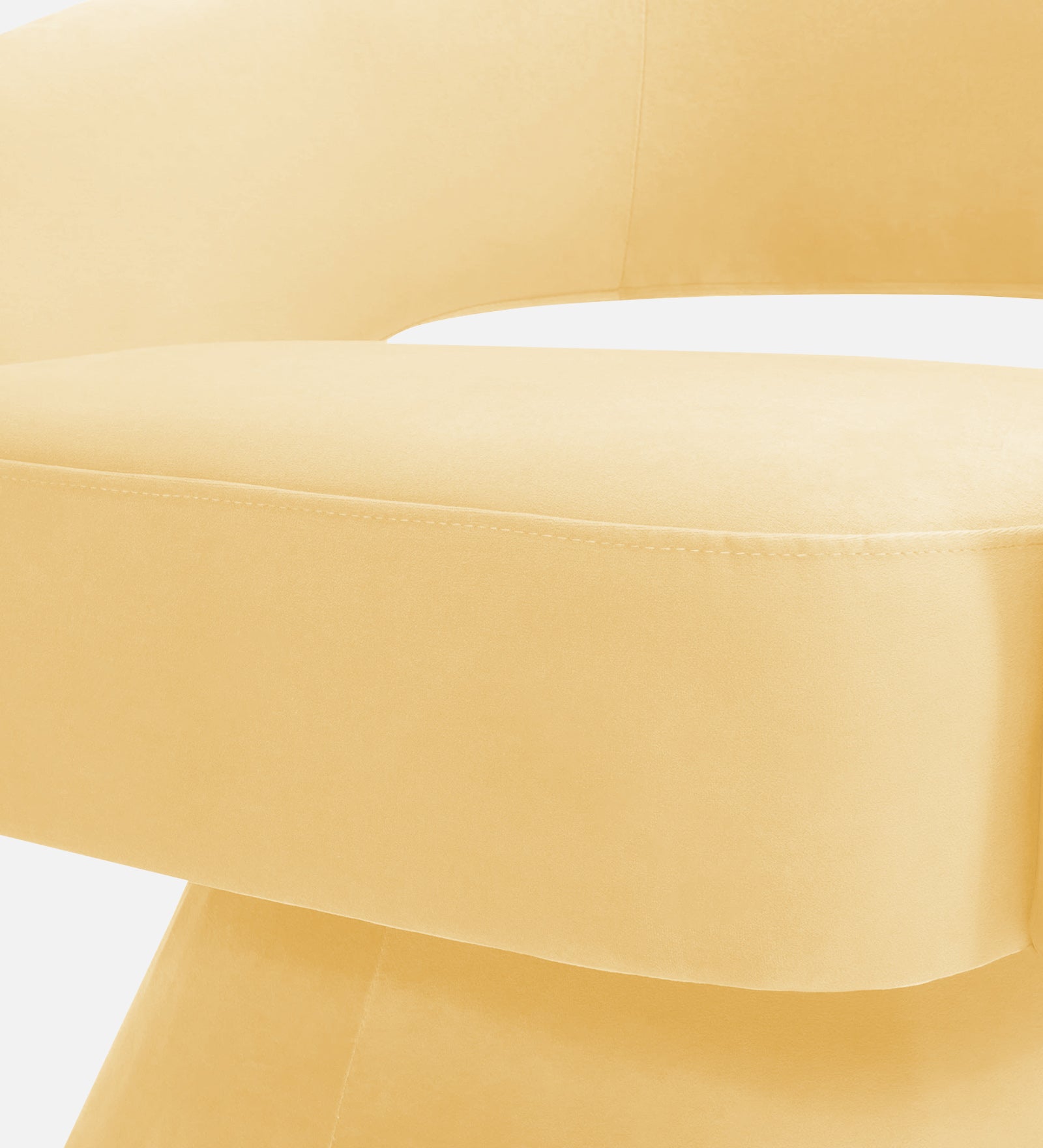 Pendra Velvet Swivel Chair In Sandy Beige Colour - Febonic Living