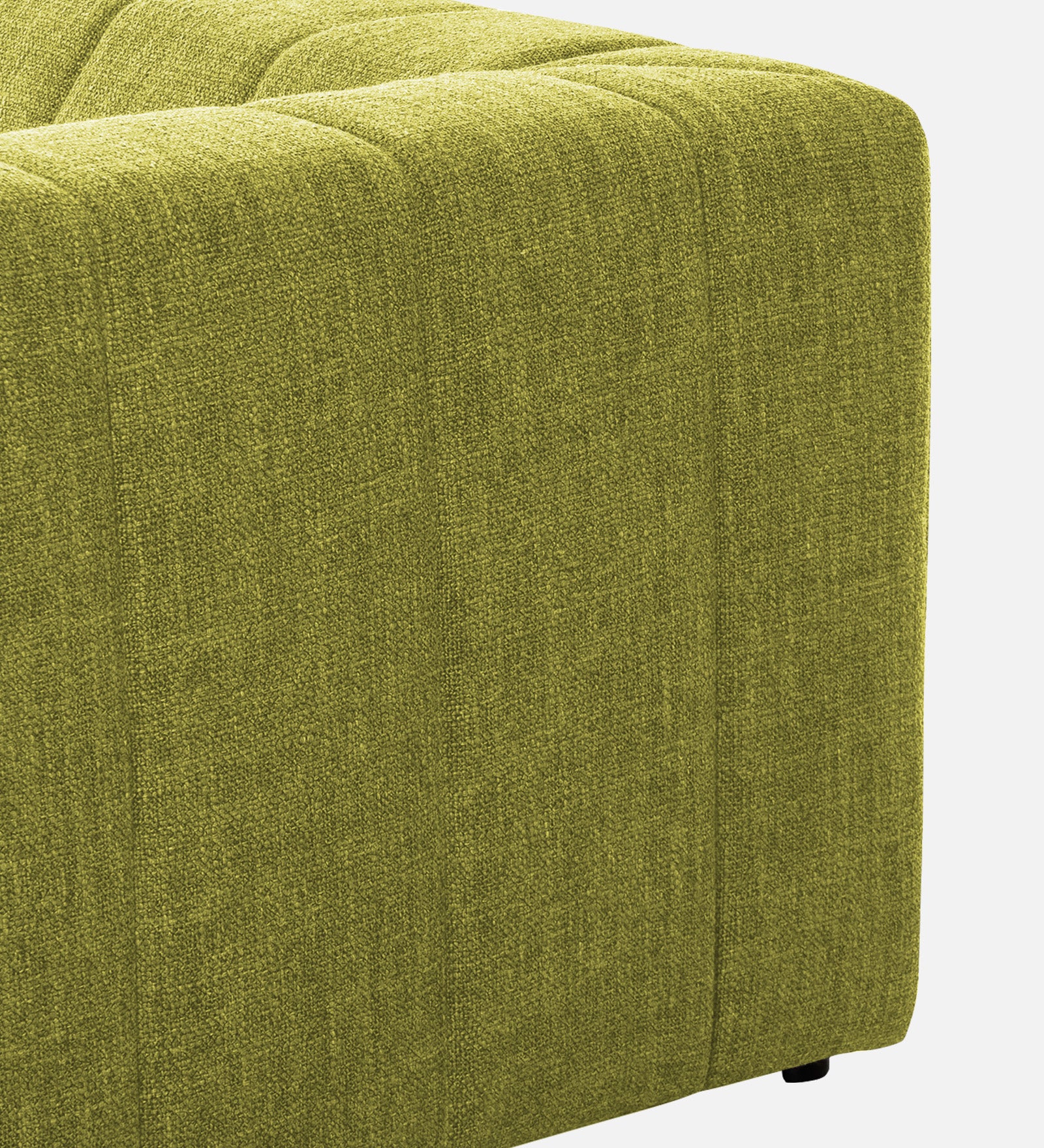 Lara Fabric 1 Seater Sofa In Parrot Green Colour - Febonic Living