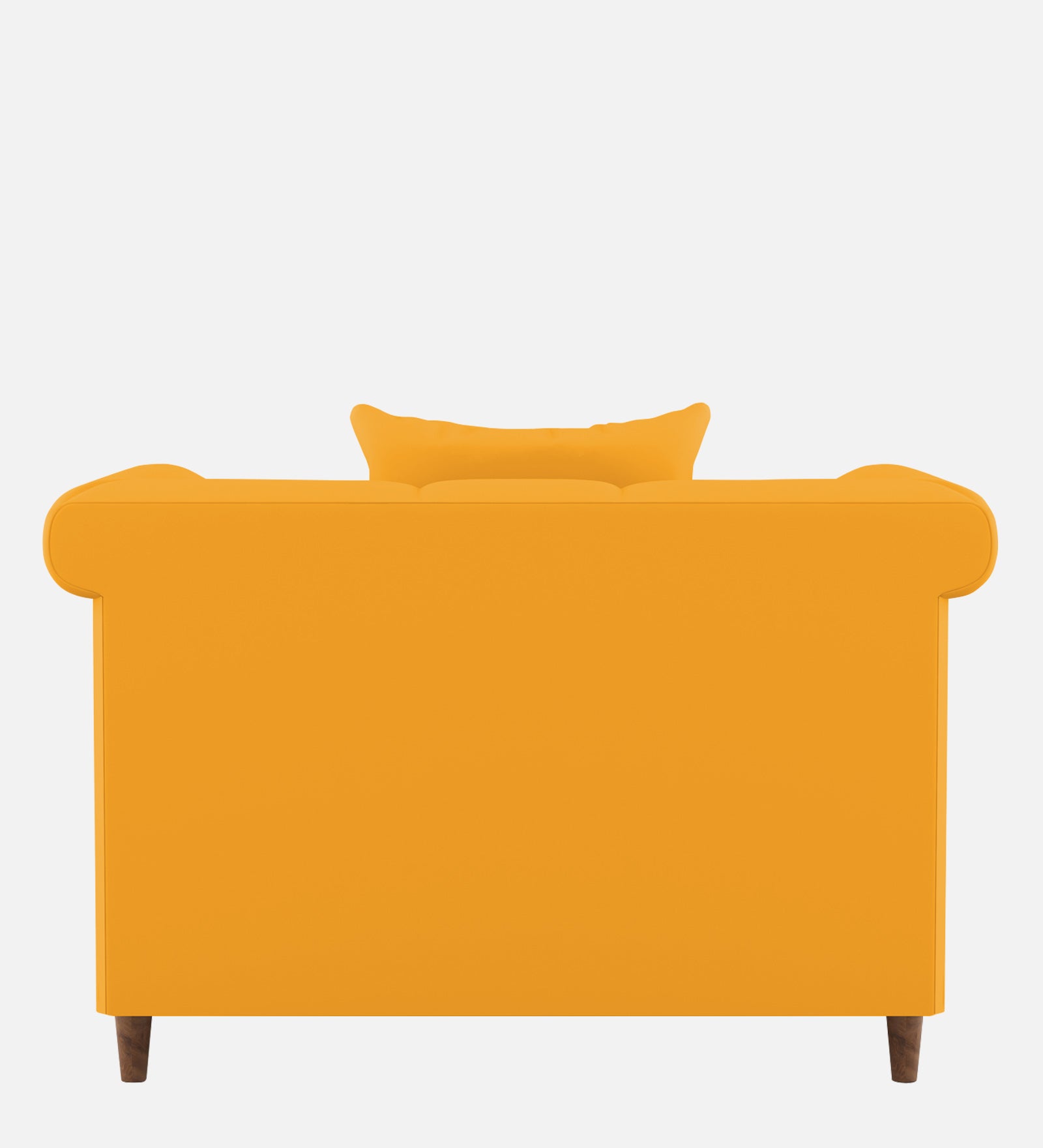 Rubi Velvet 1 Seater Sofa In Safforn Yellow Colour - Febonic Living