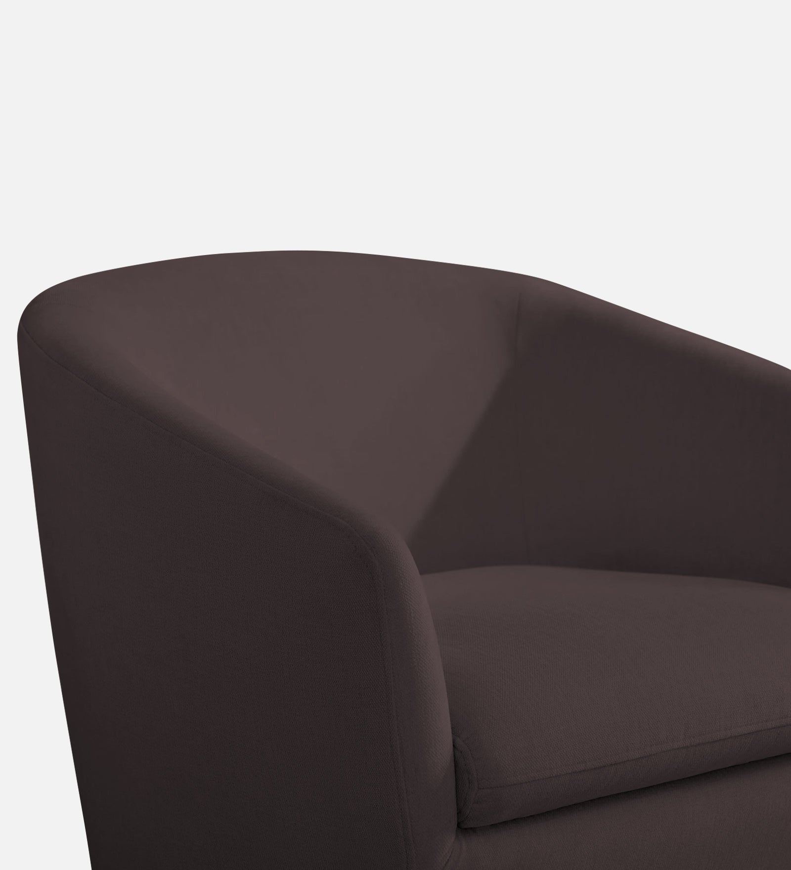 Haddie Velvet Swivel Chair In Mocha Brown Colour - Febonic Living