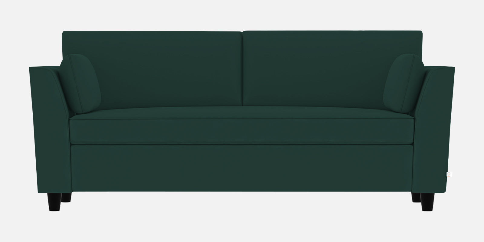 Bristo Velvet 3 Seater Sofa In Forest Green Colour With Storage - Febonic Living
