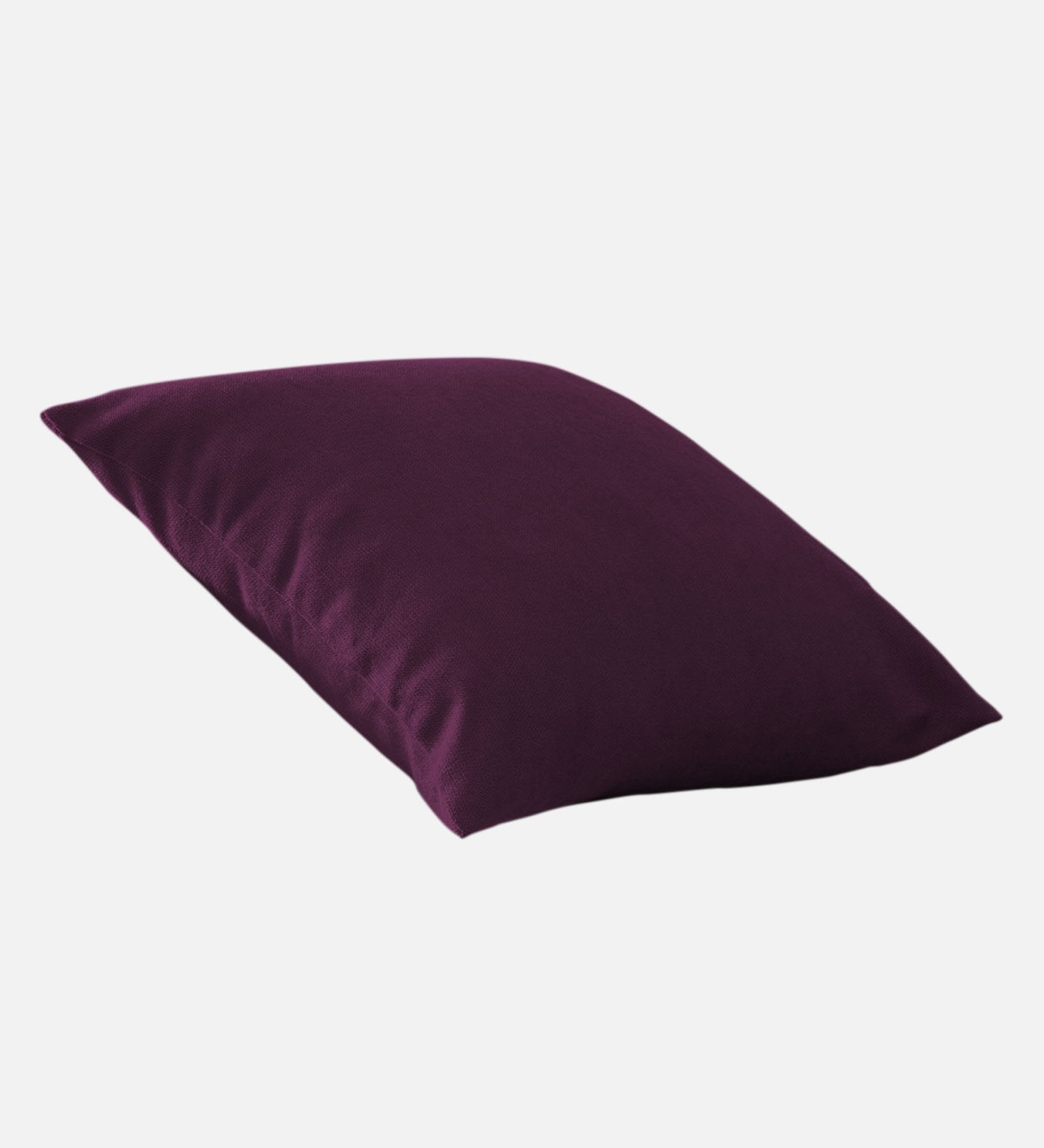 Kaya Fabric (20x20in) Sofa Pillows In Greek Purple Colour (Pack of 2) - Febonic Living