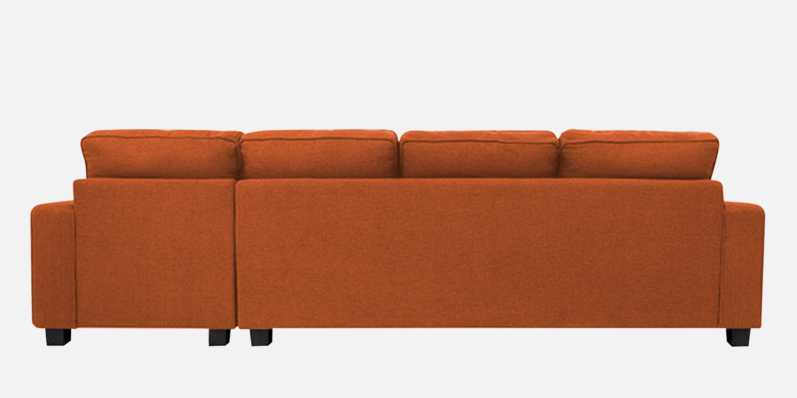 Ladybug Fabric RHS Sectional Sofa (3+Lounger) In Vivid Orange Colour - Febonic Living