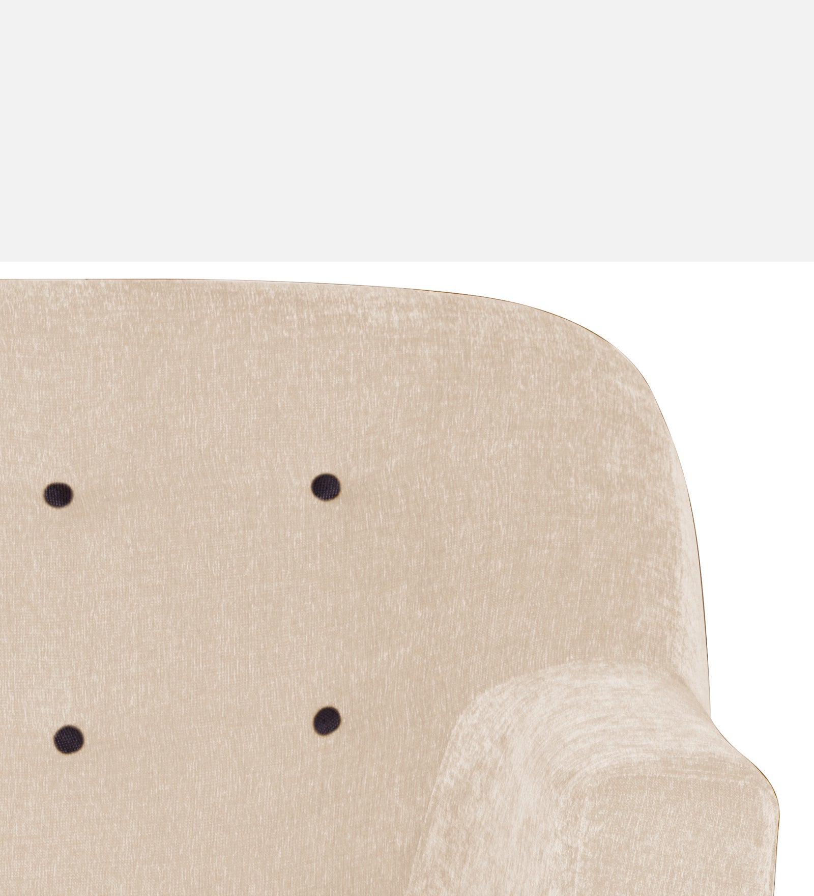 German Fabric 1 Seater Sofa In Woom Beige Colour - Febonic Living