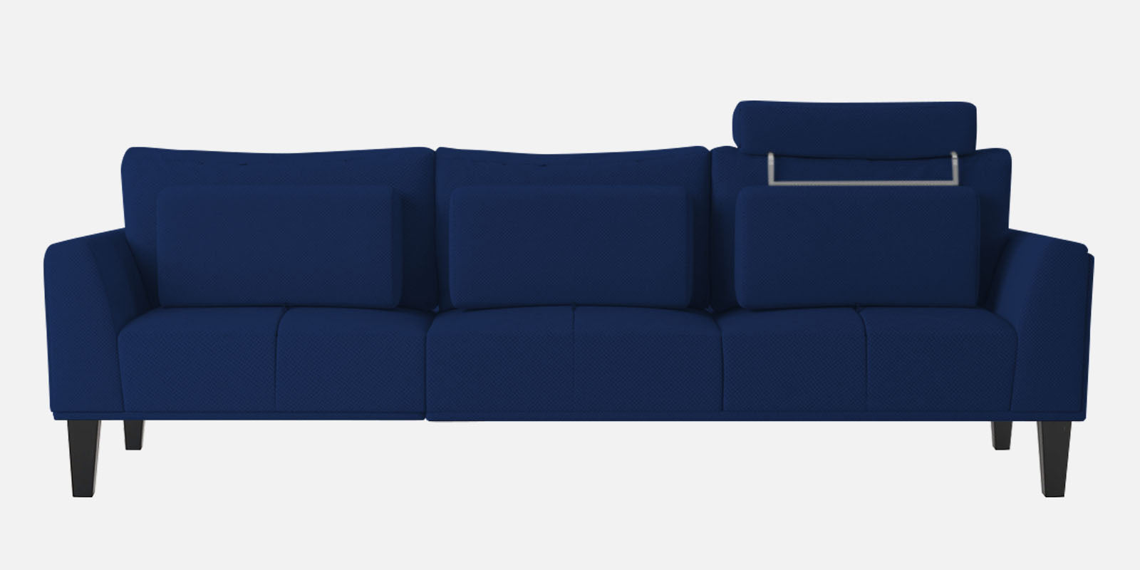 Como Fabric LHS Sectional Sofa (3+Lounger) In Royal Blue Colour - Febonic Living
