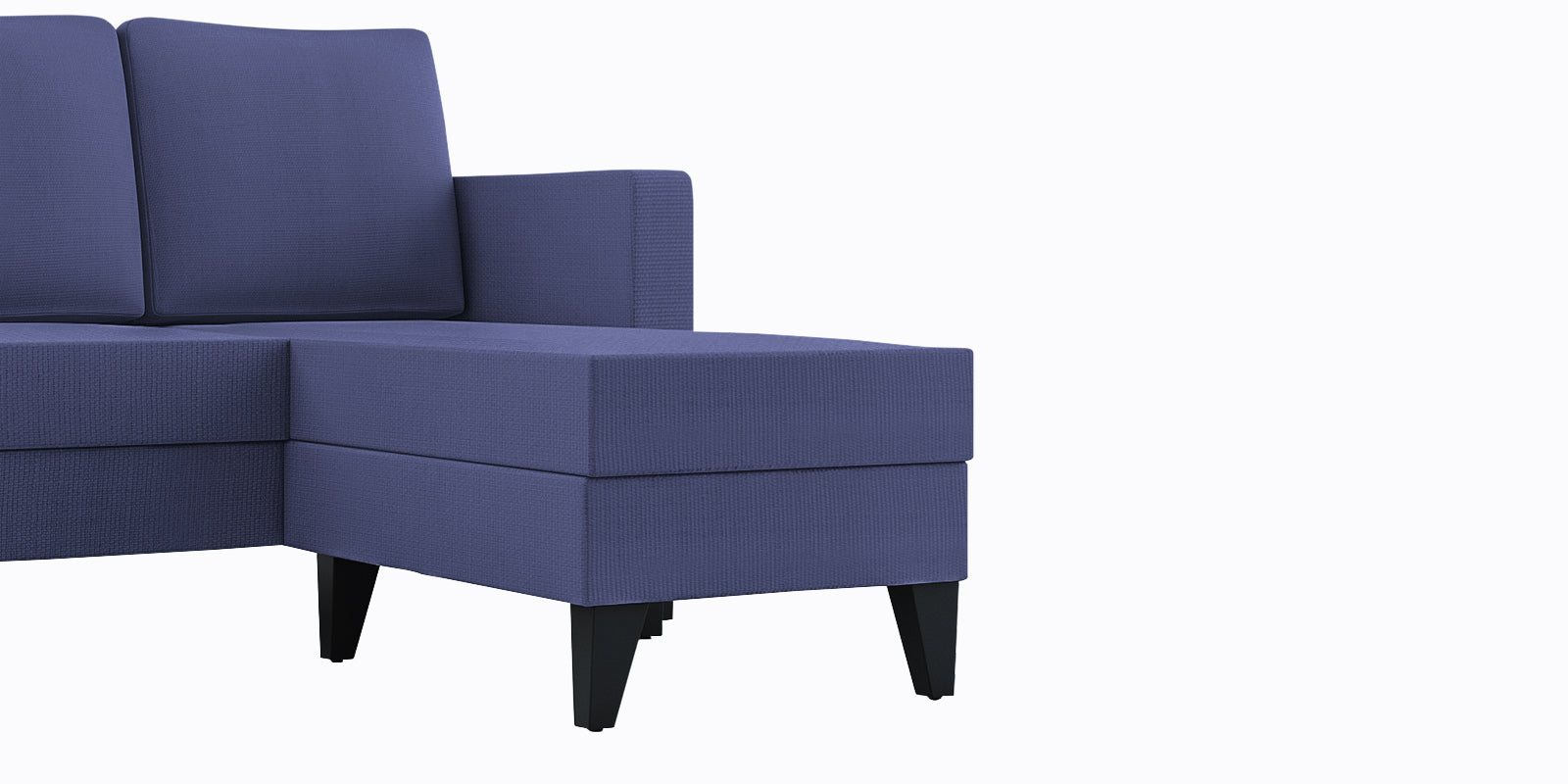 Nori Fabric LHS Sectional Sofa (3+Lounger) In Slate Blue Colour - Febonic Living