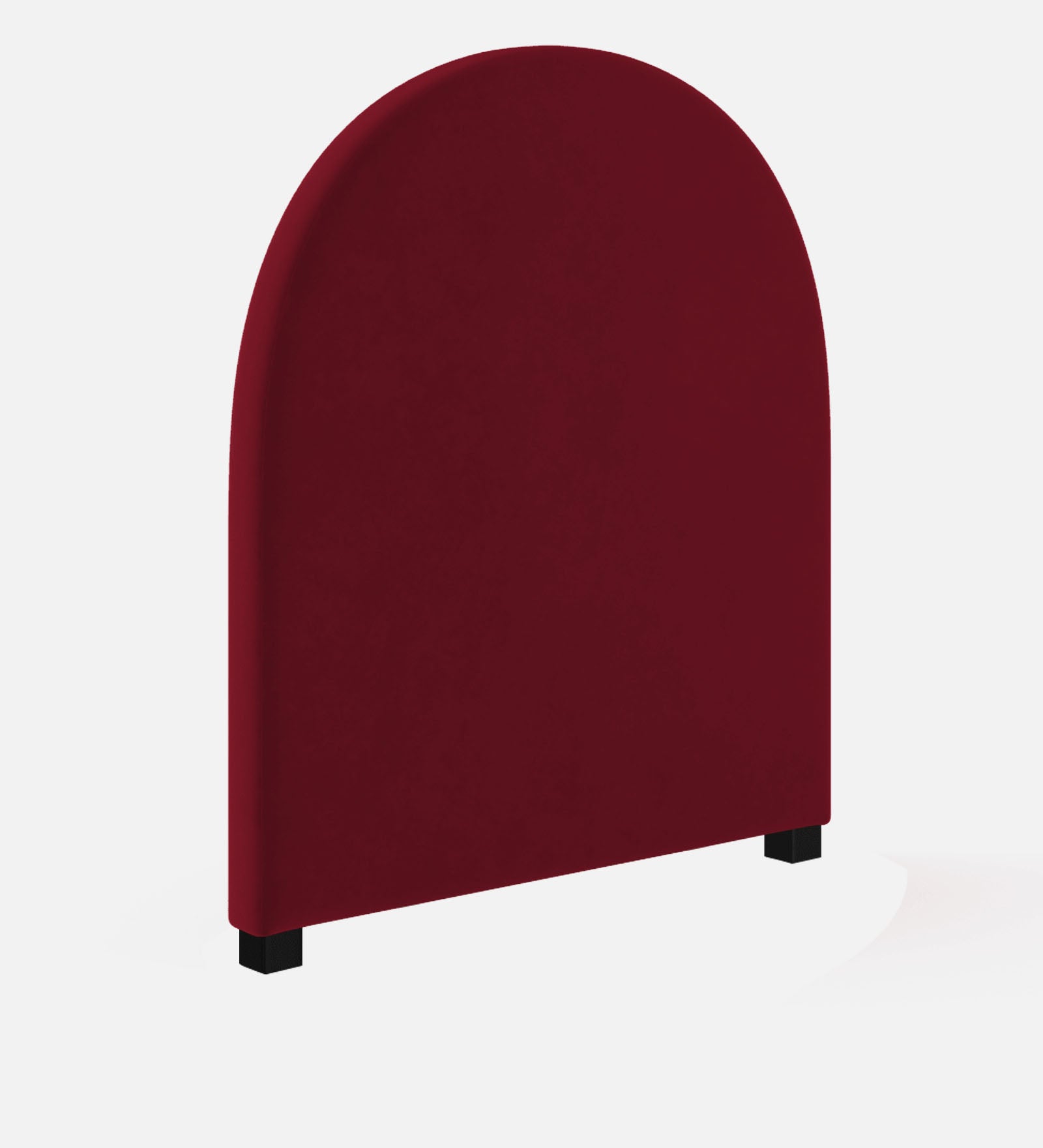 Maro Velvet Upholstered King Size Bed In Dark Maroon Colour - Febonic Living