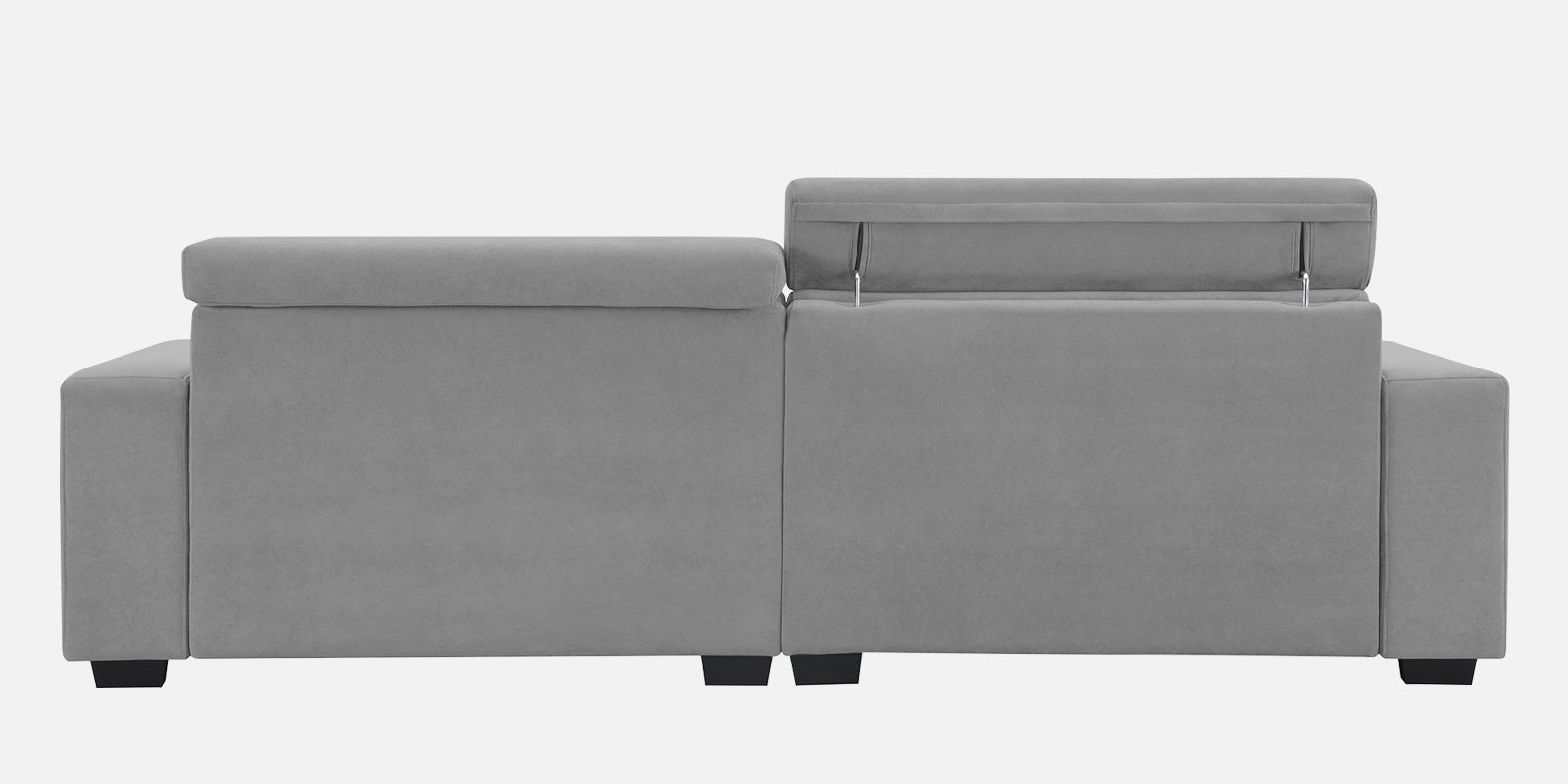 Hiro Fabric 3 Seater Sofa In Smoke Grey Colour - Febonic Living