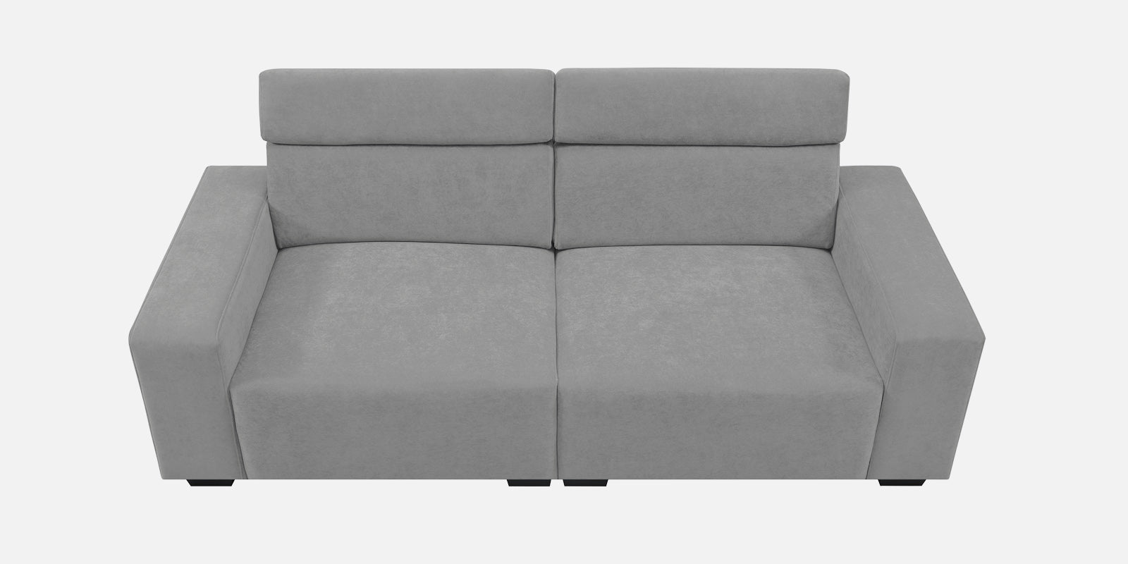 Hiro Fabric 2 Seater Sofa In Smoke Grey Colour - Febonic Living