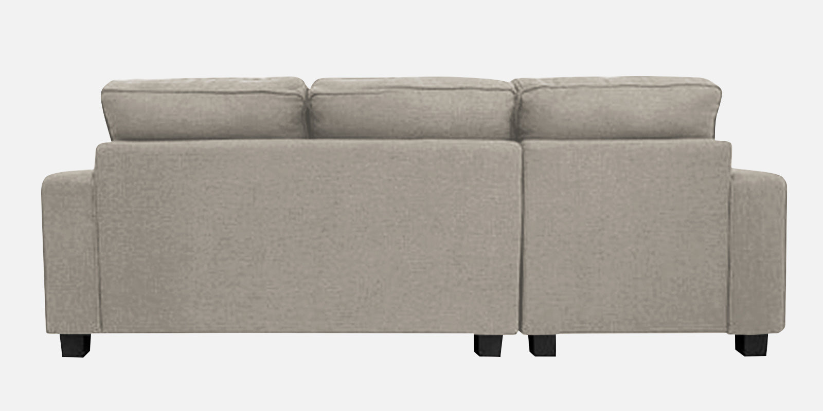 Ladybug Fabric LHS Sectional Sofa (2+Lounger) In Ash Grey Colour - Febonic Living