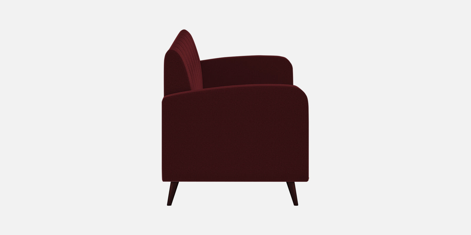 Wiki Velvet 3 Seater Sofa In Blood Maroon Colour - Febonic Living