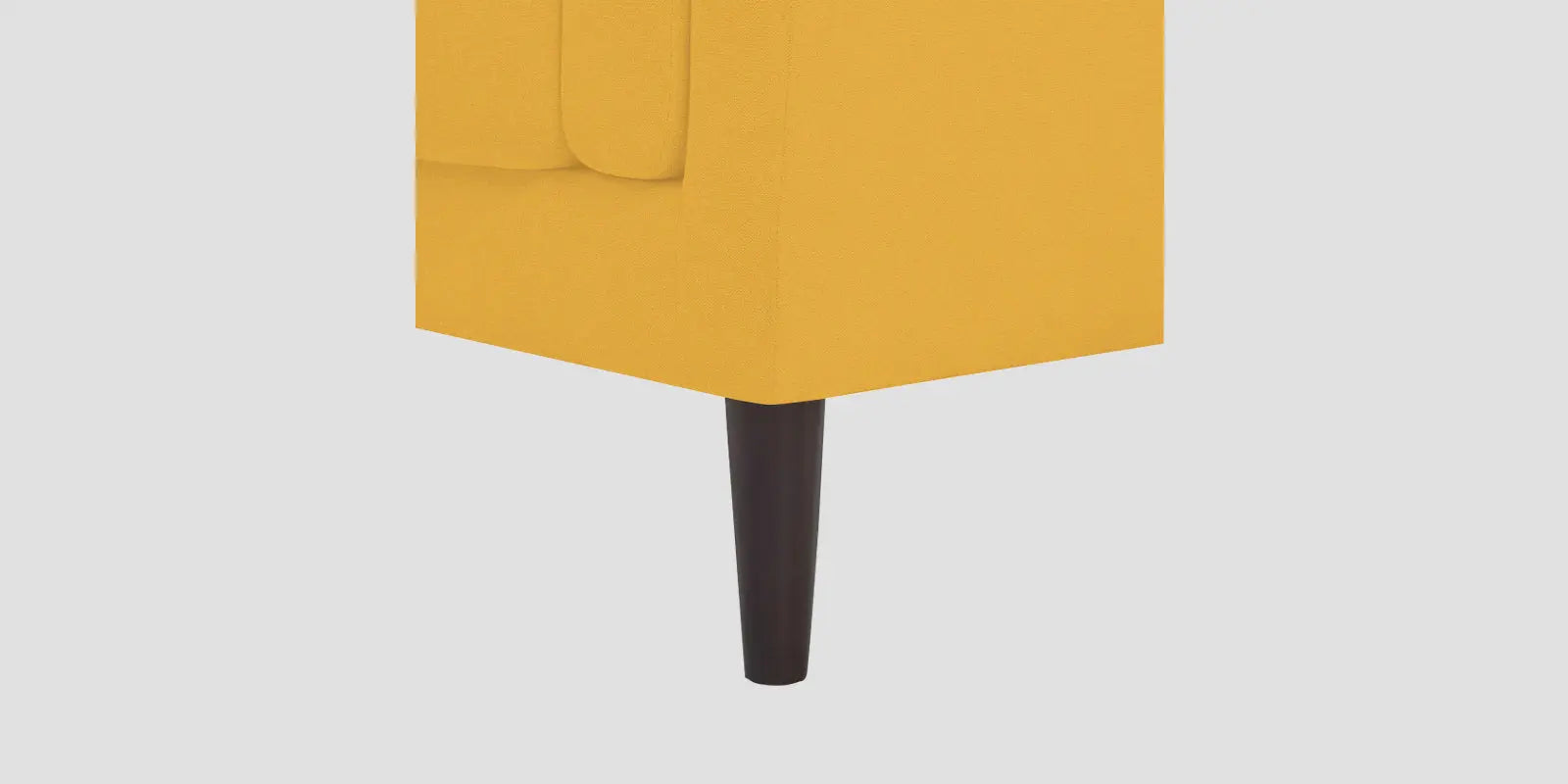 Creata Fabric RHS Sectional Sofa (2+Lounger) In Bold Yellow Colour Febonic Living