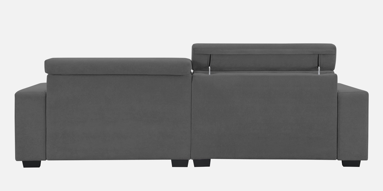 Hiro Fabric 3 Seater Sofa In Dusky Grey Colour - Febonic Living