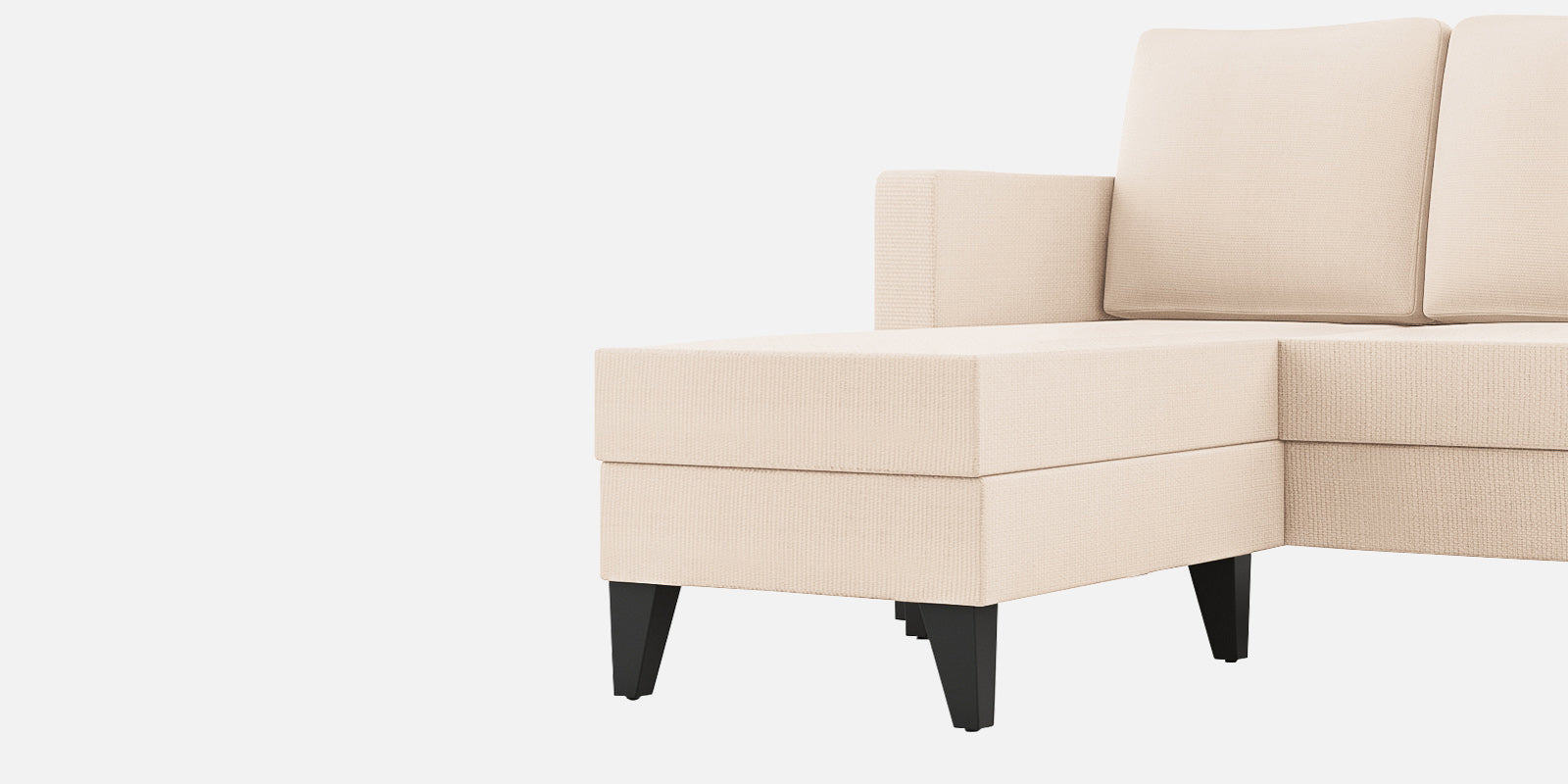 Nori Fabric RHS Sectional Sofa (3+Lounger) In Woom Beige Colour - Febonic Living