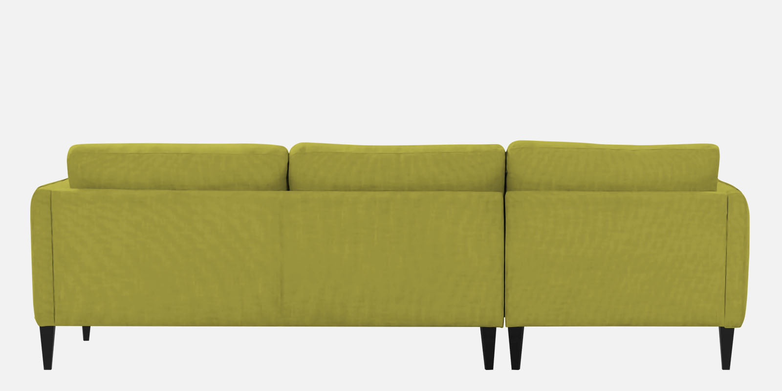 Piku Fabric RHS Sectional Sofa (3+Lounger) In Parrot Green Colour - Febonic Living
