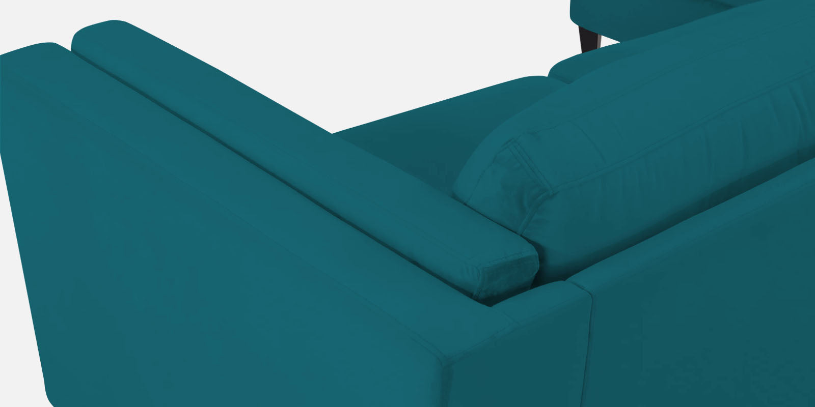 Jasper Velvet RHS Sectional Sofa (3+Lounger) In Pine green Colour - Febonic Living
