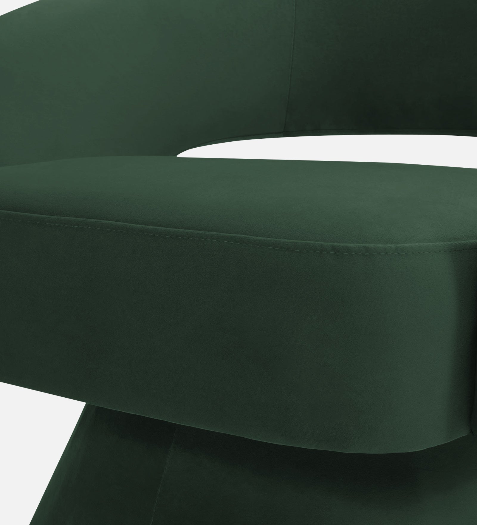 Pendra Velvet Swivel Chair In Amazon Green Colour - Febonic Living