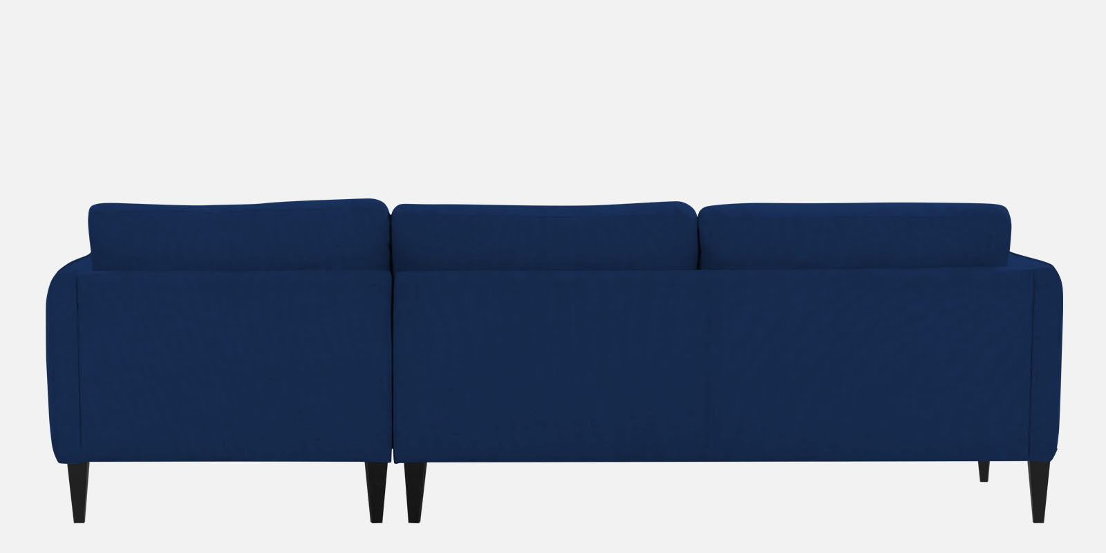 Piku Fabric LHS Sectional Sofa (3+Lounger) In Royal Blue Colour - Febonic Living