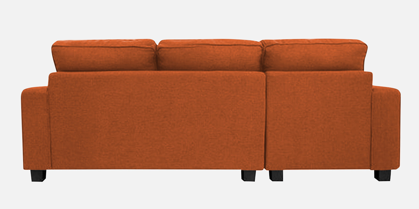 Ladybug Fabric LHS Sectional Sofa (2+Lounger) In Vivid Orange Colour - Febonic Living