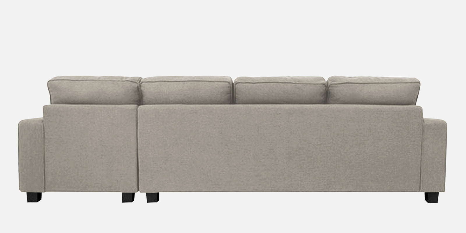 Ladybug Fabric RHS Sectional Sofa (3+Lounger) In Ash Grey Colour - Febonic Living
