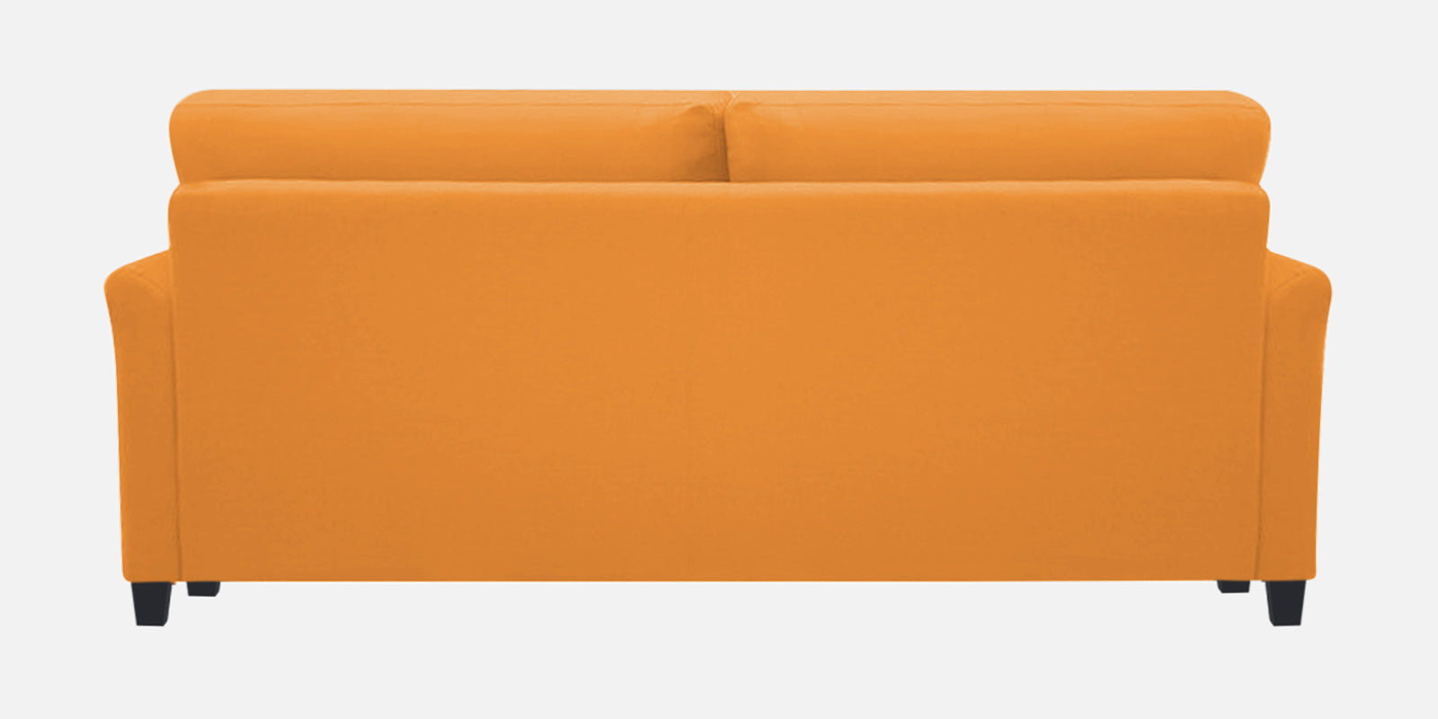Daroo Velvet 3 Seater Sofa In Tangerine Orange Colour - Febonic Living
