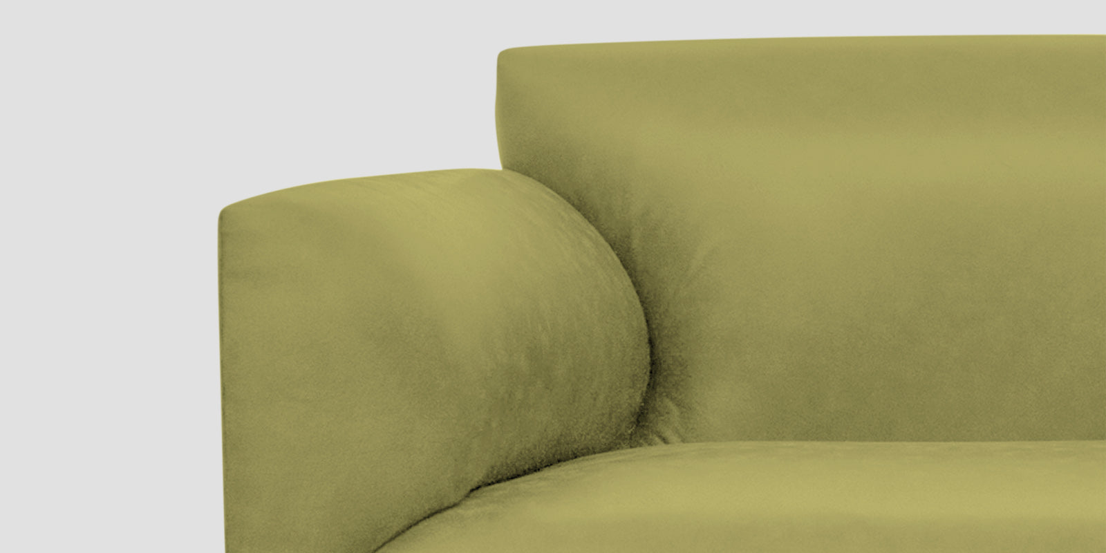 Convi Leatherette 3 Seater Sofa in Spring Green Colour