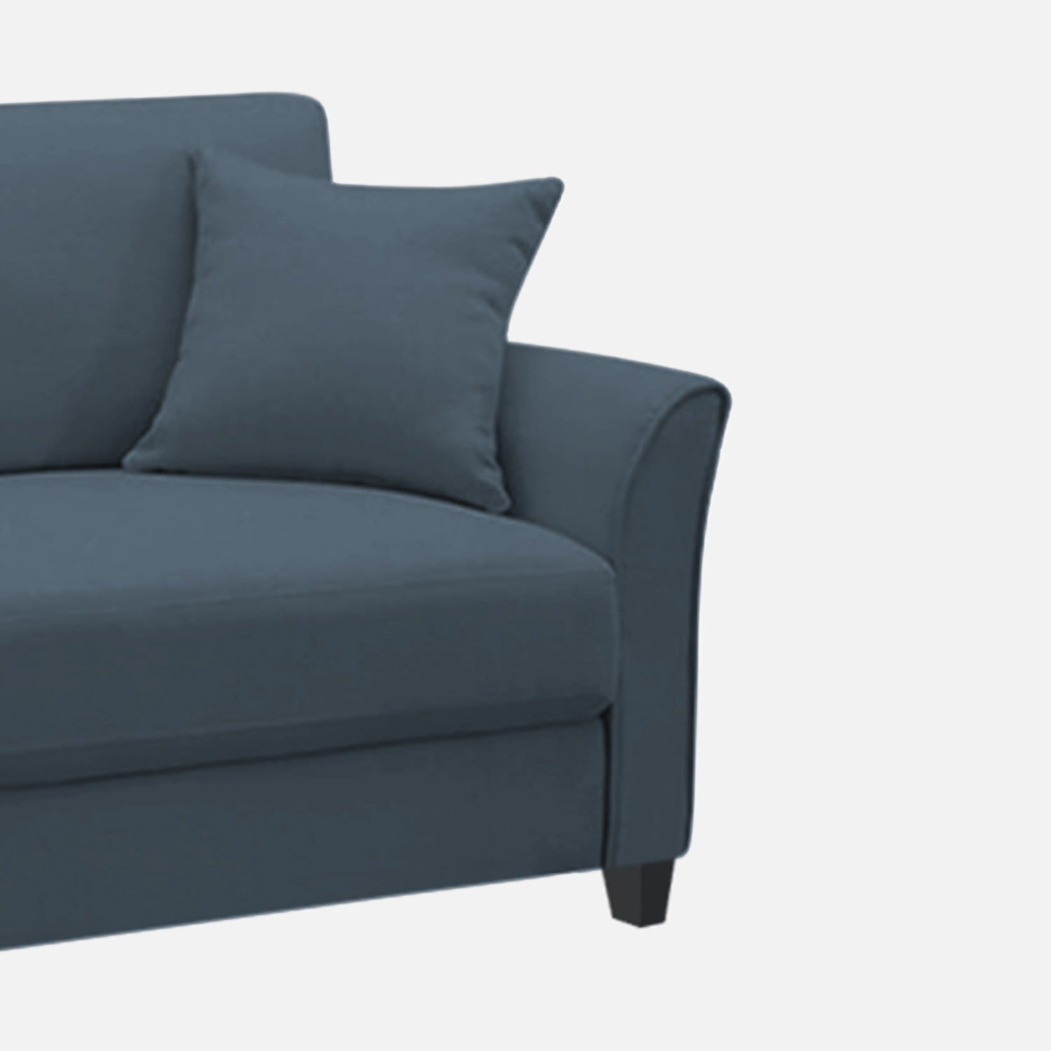 Daroo Velvet 1 Seater Sofa In Oxford Blue Colour - Febonic Living