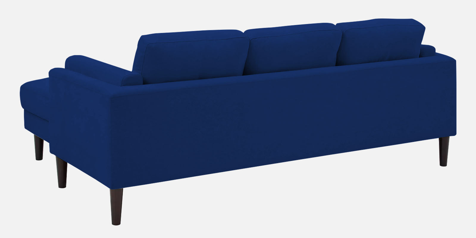 Creata Fabric LHS Sectional Sofa (2+Lounger) in Royal Blue Colour by Febonic