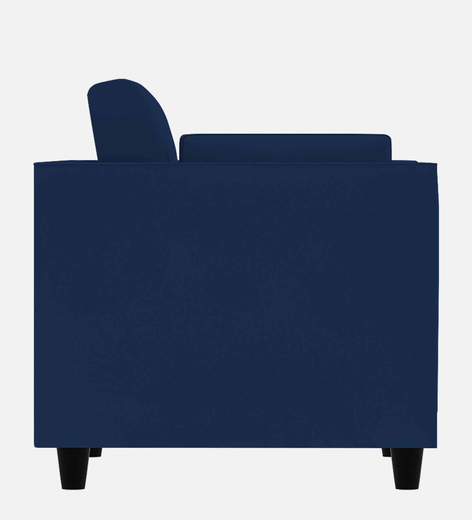 Bristo Velvet 1 Seater Sofa In Imperial Blue Colour With Storage - Febonic Living
