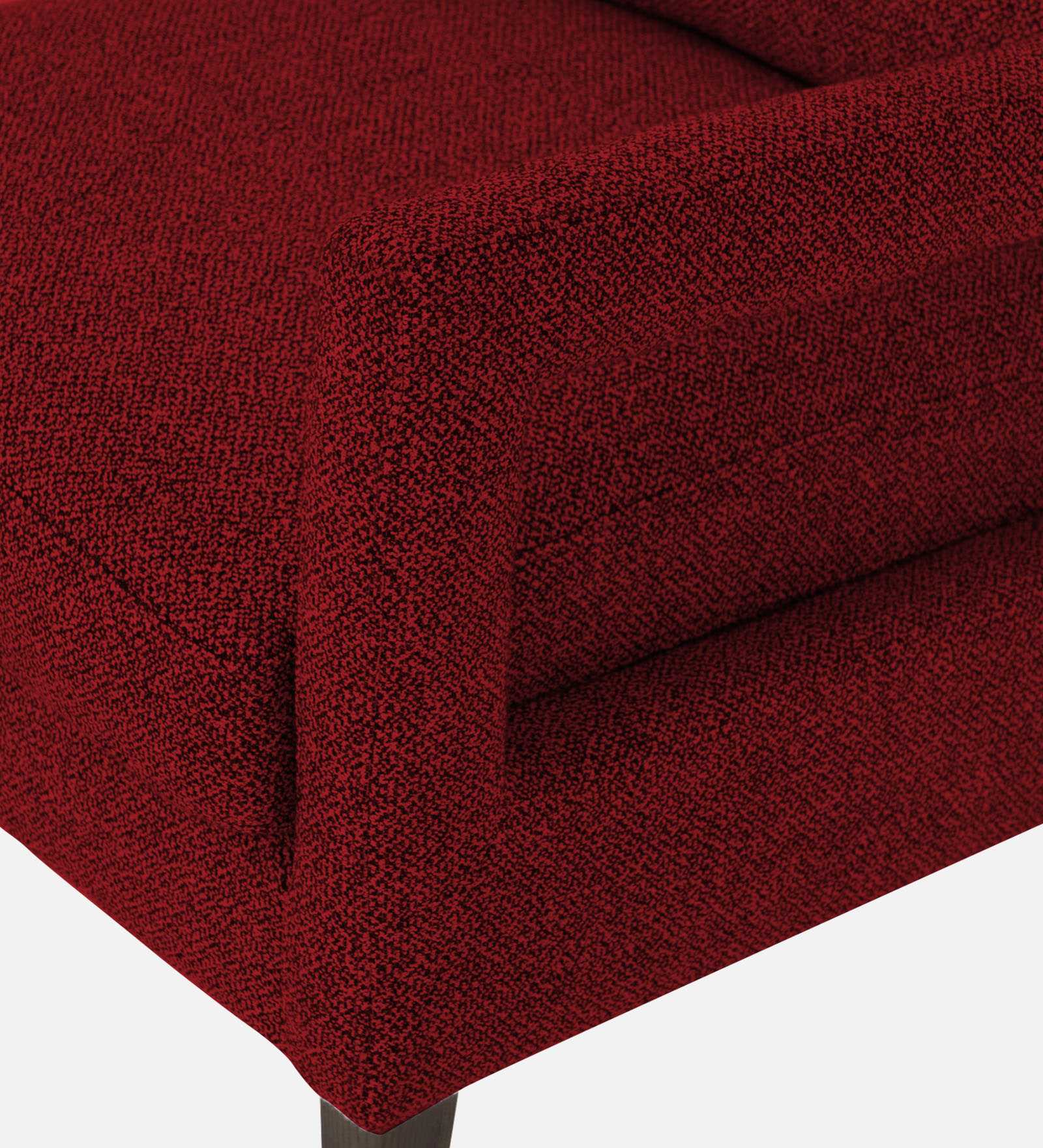 Olsen Fabric Arm Chair In Blood Maroon Colour - Febonic Living