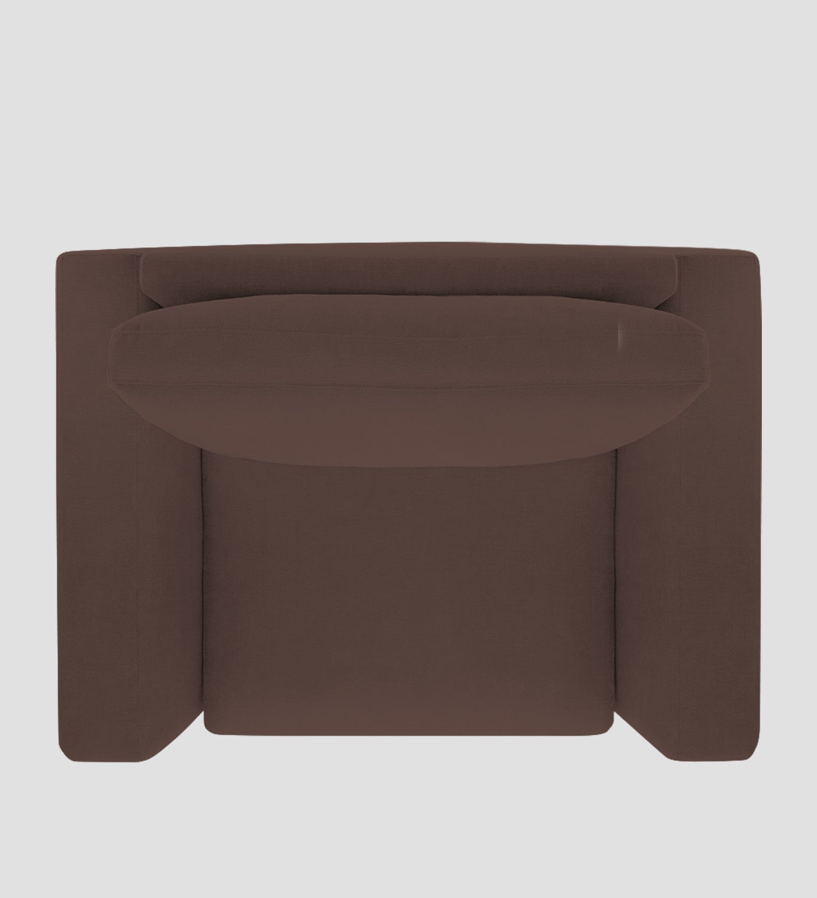 Esha Fabric 1 Seater Sofa In Caramel Brown Colour - Febonic Living