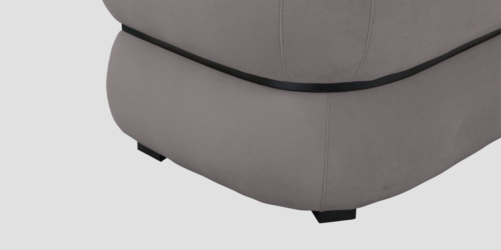 Kula Velvet 3 Seater Sofa In Pearl Grey Colour - Febonic Living