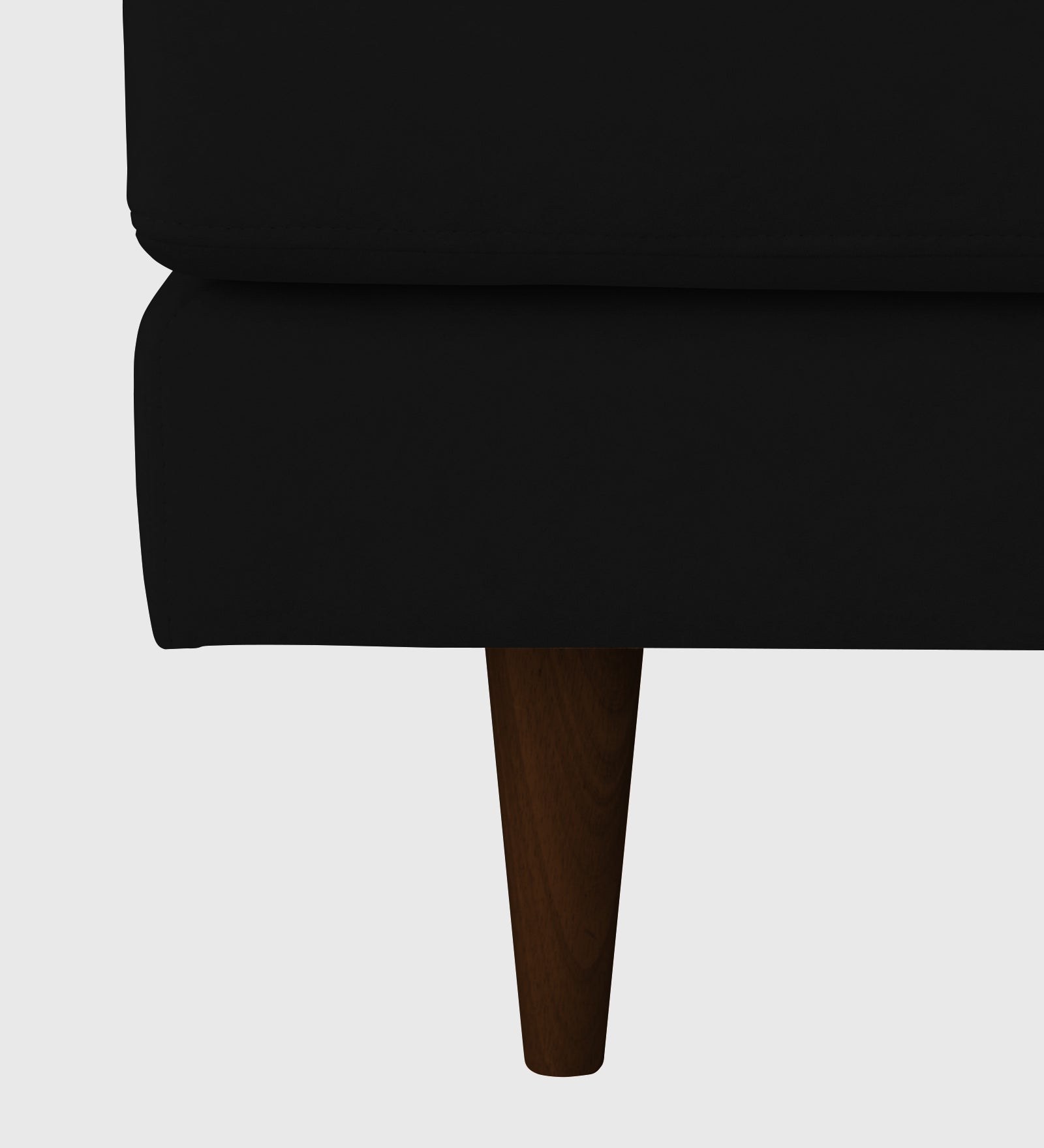 Motra Velvet 1 Seater Sofa In Adam Black Colour - Febonic Living