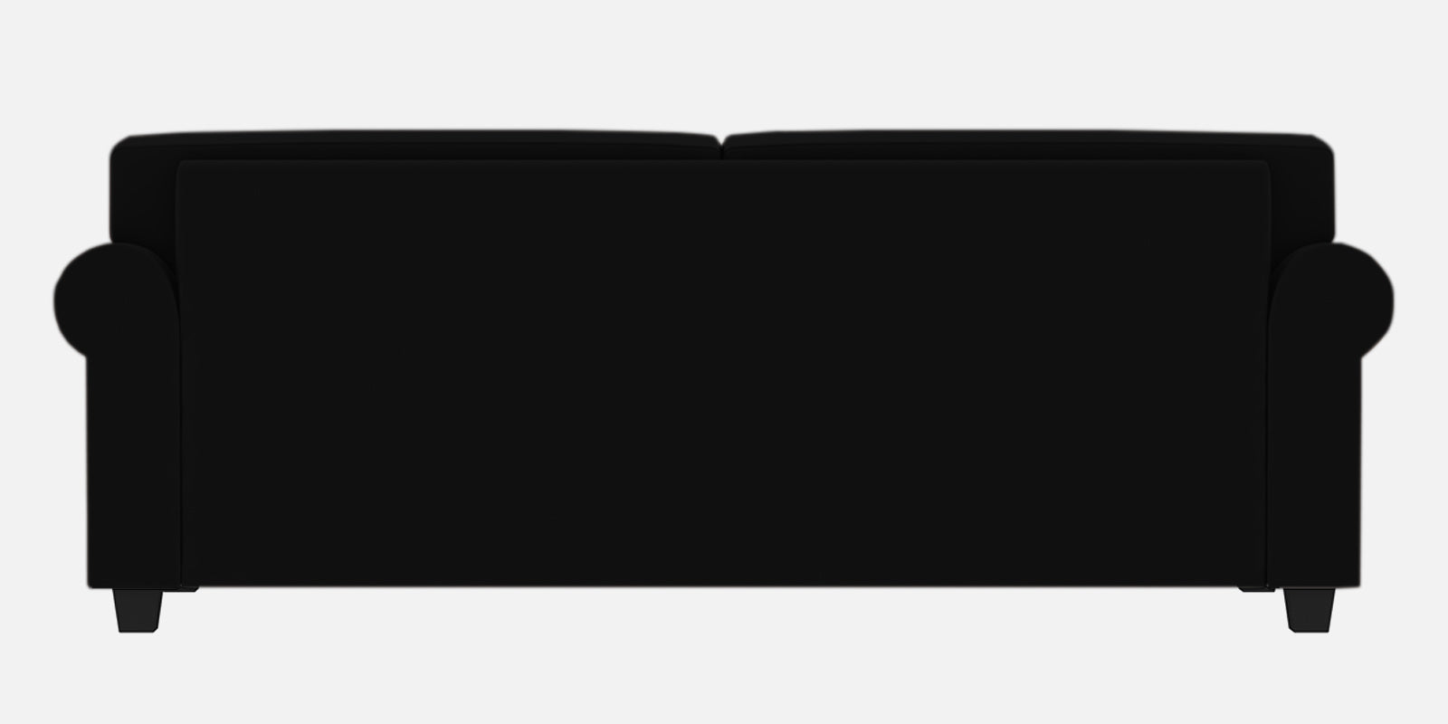 Numonk Velvet 3 Seater Sofa In Adam Black Colour - Febonic Living