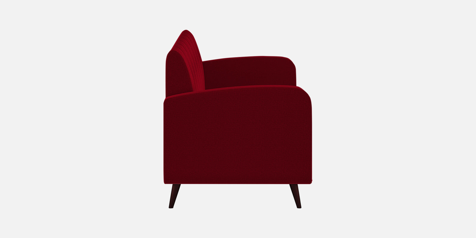 Wiki Velvet 3 Seater Sofa In Cherry Red Colour - Febonic Living