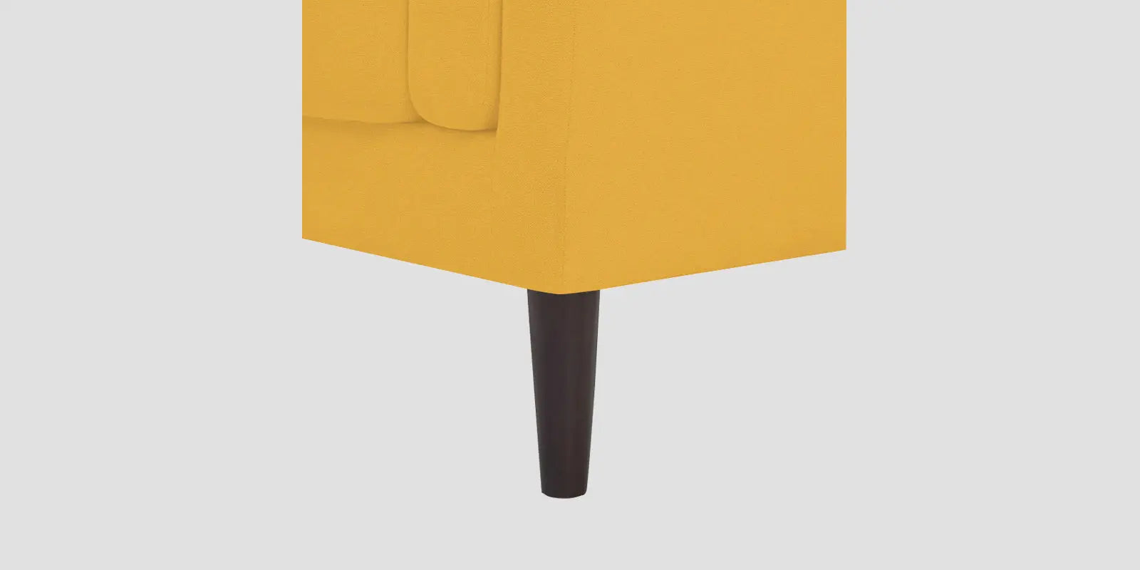 Creata Fabric RHS Sectional Sofa (3+Lounger) In Bold Yellow Colour Febonic Living