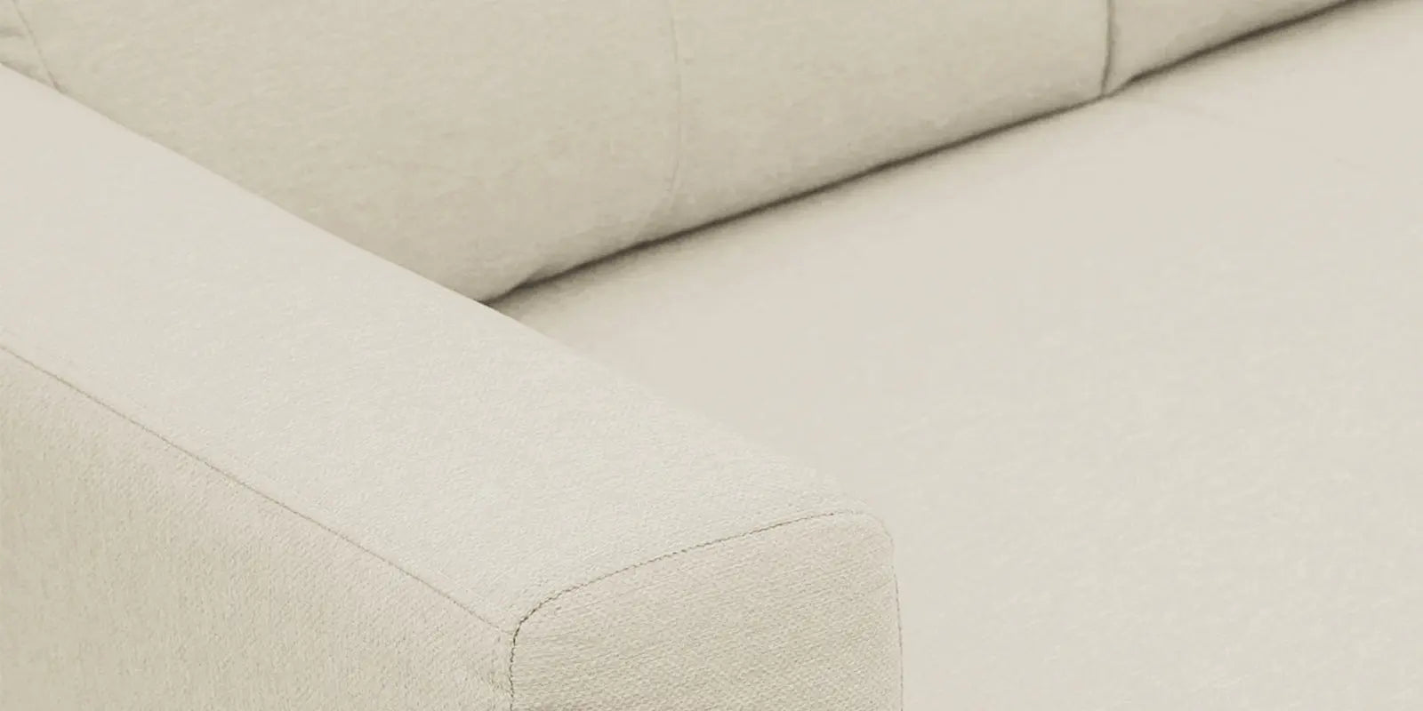 Burban Fabric 2 Seater Sofa In Maple Cream Colour Febonic Living