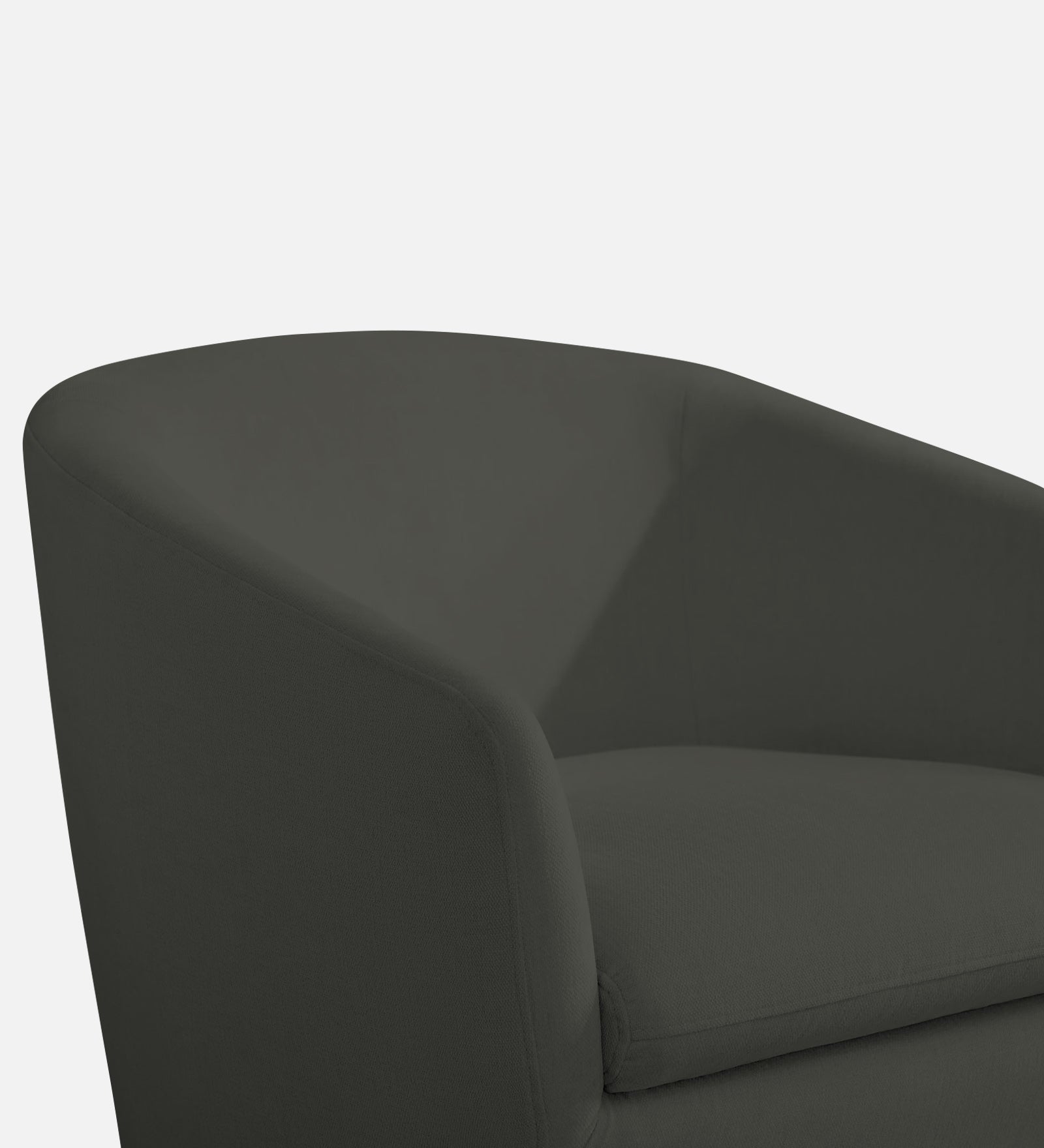 Haddie Velvet Swivel Chair In Hory Grey Colour - Febonic Living