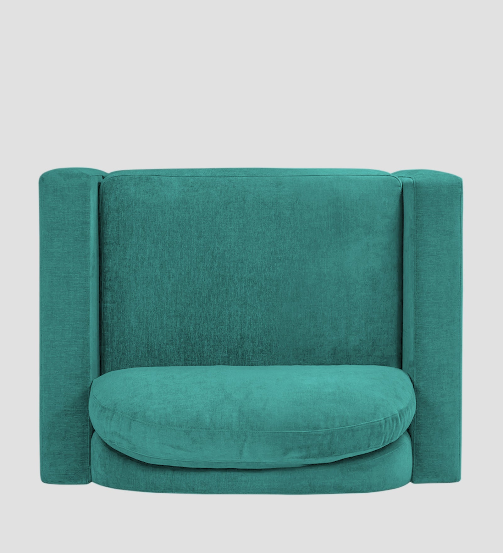 Dara Fabric 1 Seater Sofa In Sea Green Colour - Febonic Living