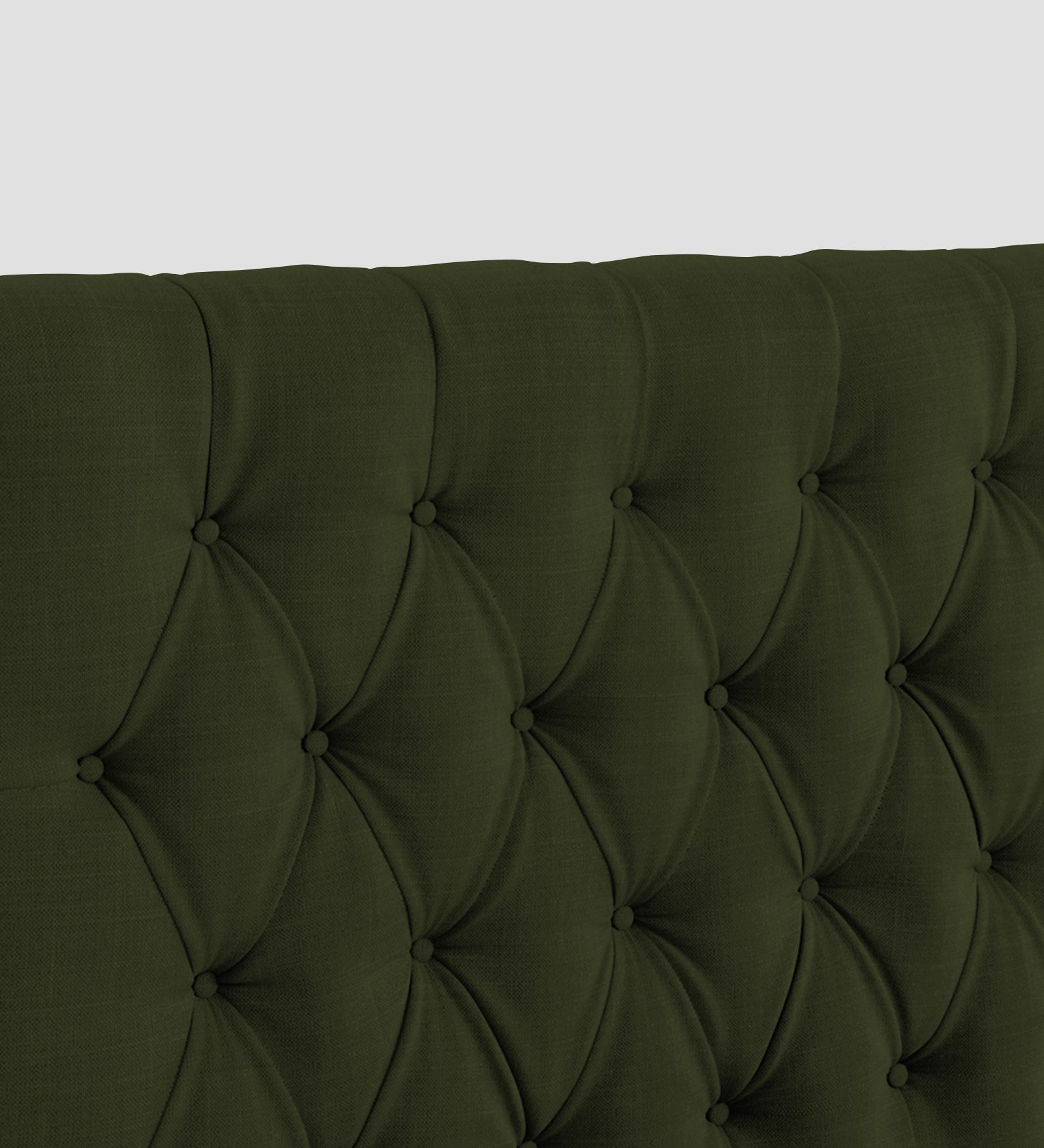 Isko Fabric Upholstered Single Bed in Olive Green Colour with Box Storage - Febonic Living