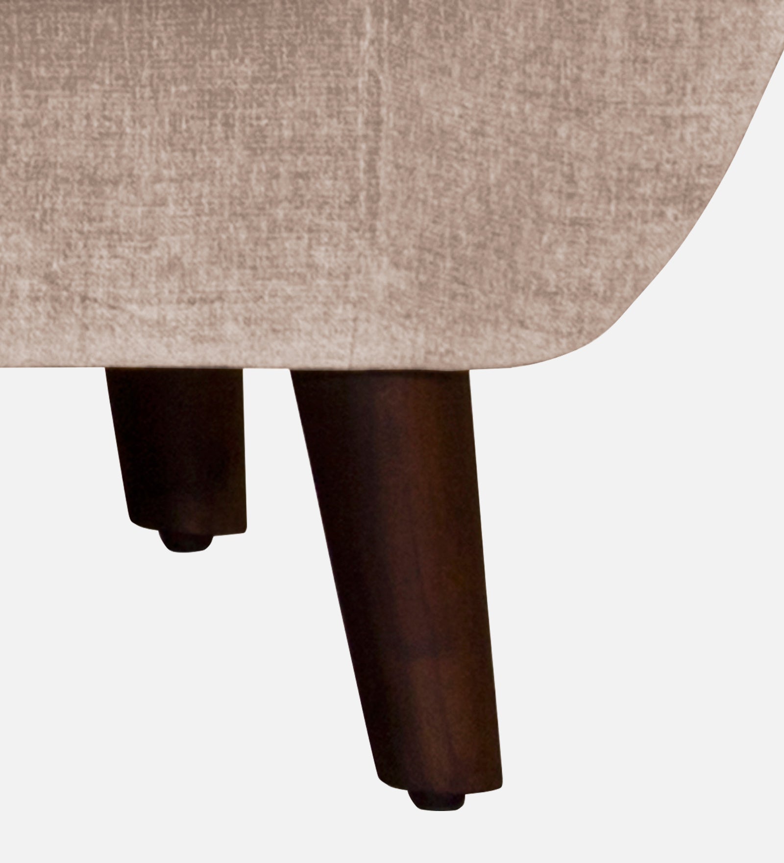 German Fabric 1 Seater Sofa In Kadhi Beige Colour - Febonic Living