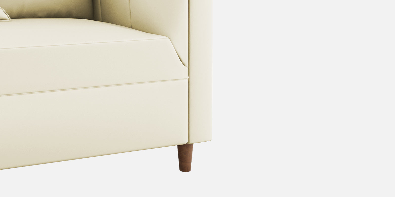 Rubi Velvet 3 Seater Sofa In Warm White Colour - Febonic Living