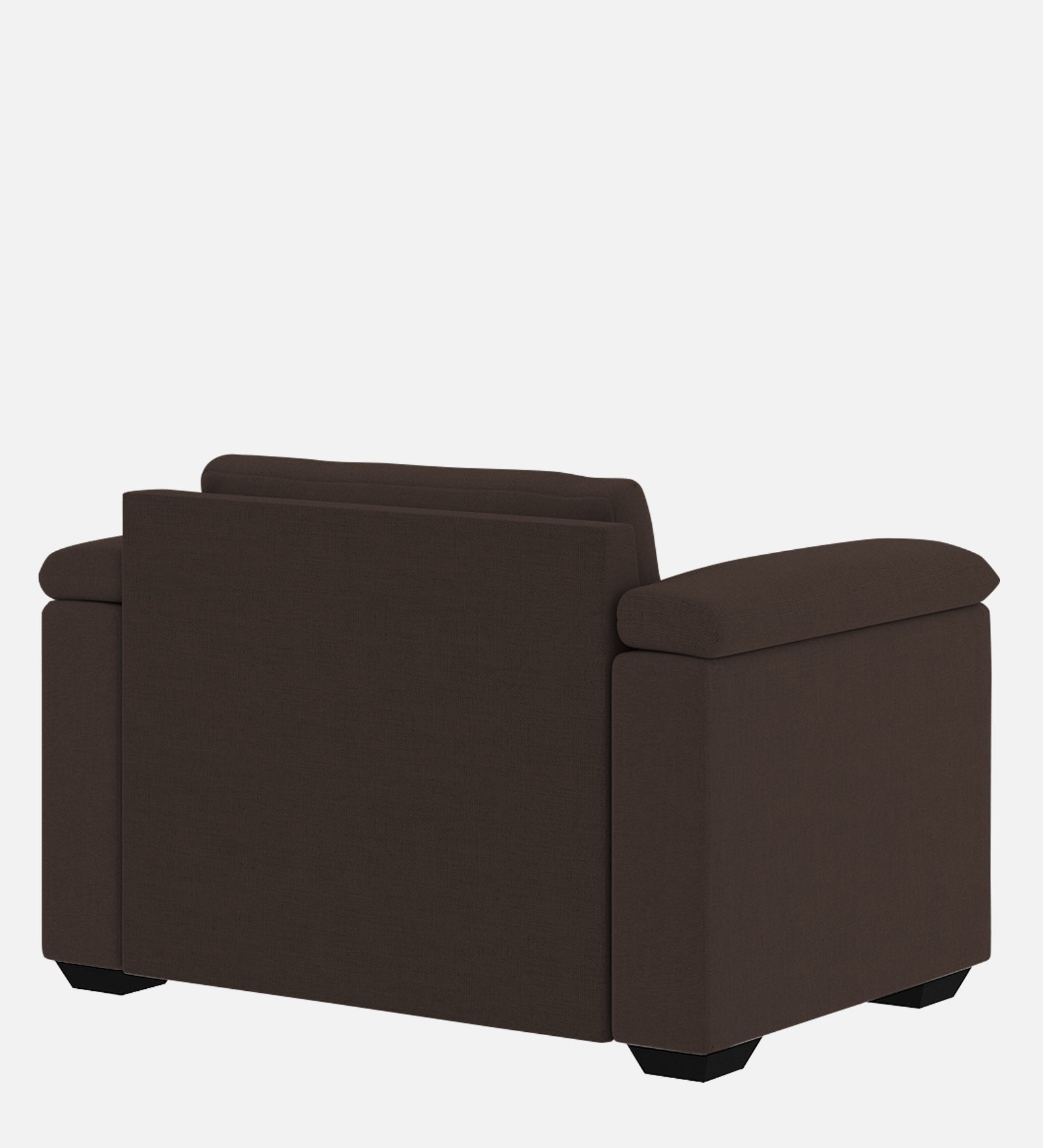 Andres Fabric 1 Seater Sofa In Coco Brown Colour - Febonic Living