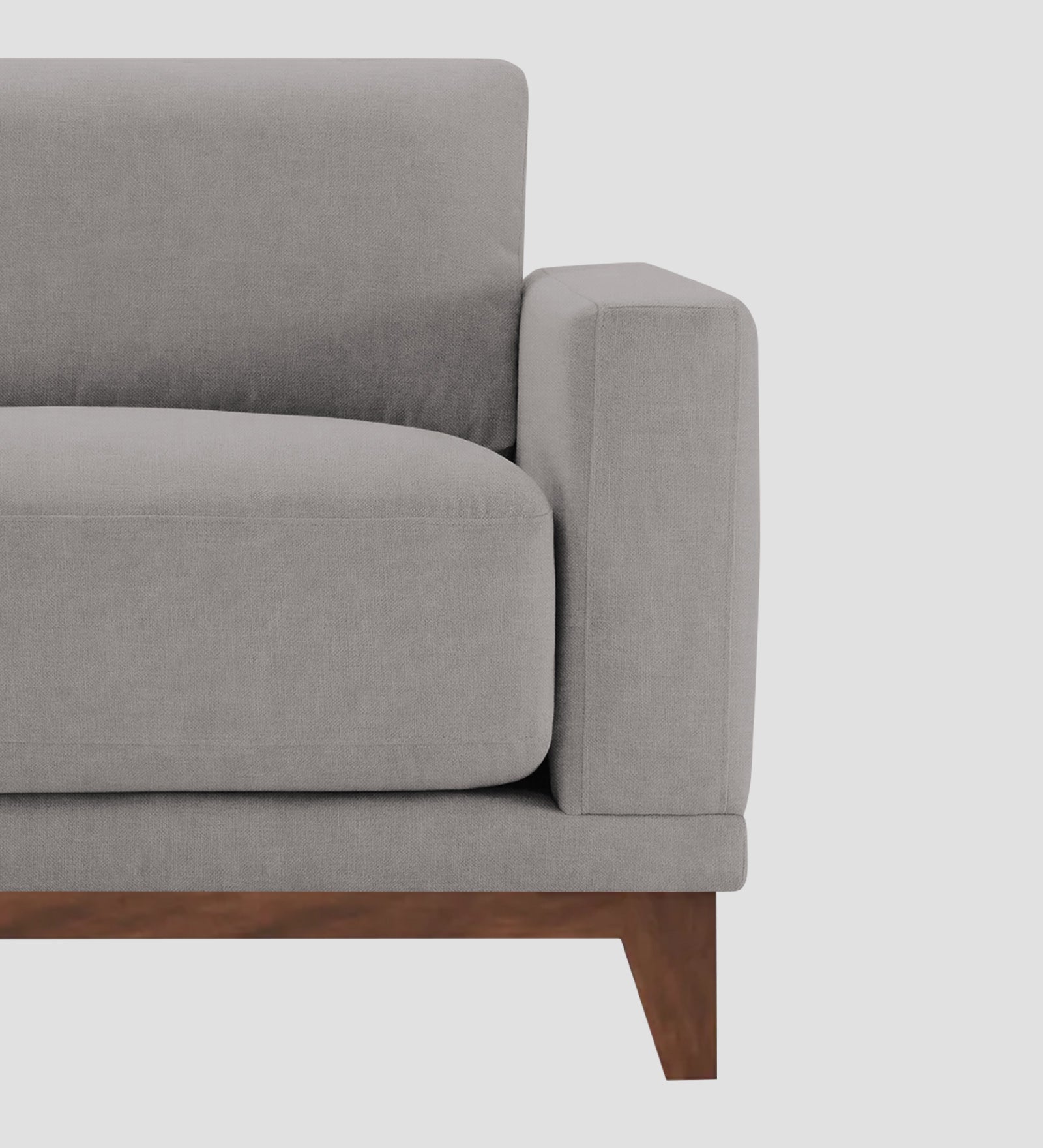 Esha Fabric 1 Seater Sofa In Silver Grey Colour - Febonic Living